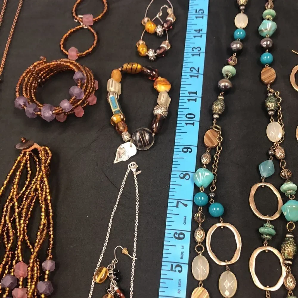 Earth tones jewelry lot